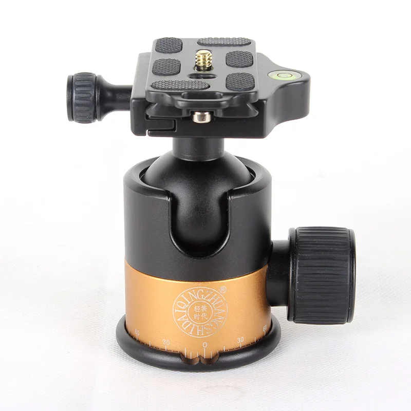 

DSLR camera tripod gimbal panoramic 360 degree scale damping ball gimbal