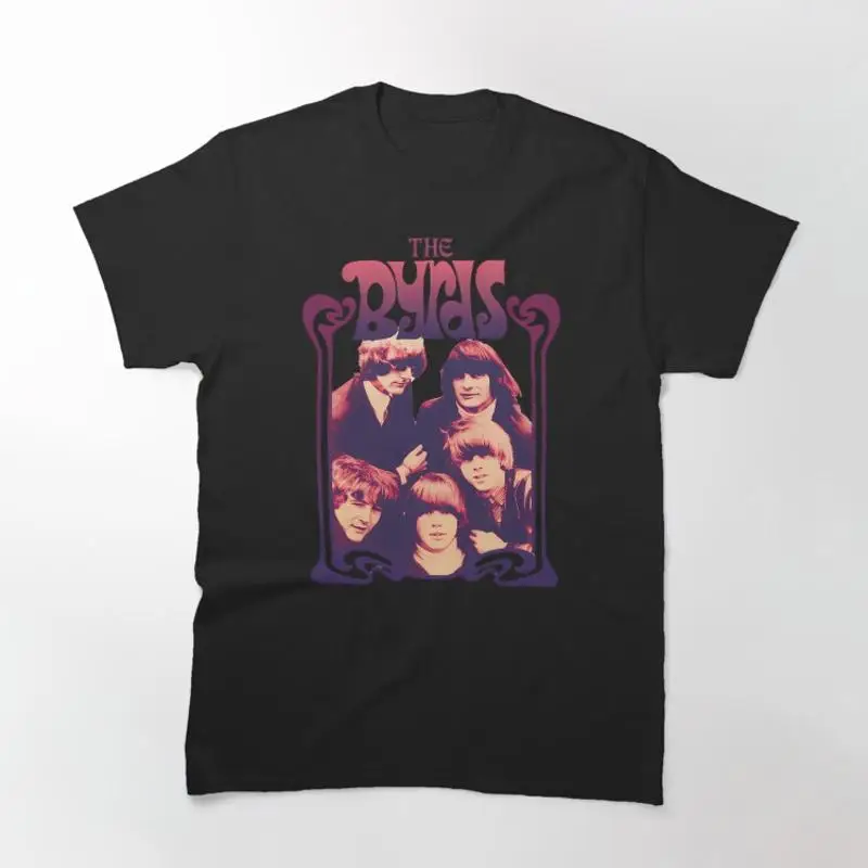 The Byrds Psychedelic Nouveau Portrait Poster Classic T-Shirt
