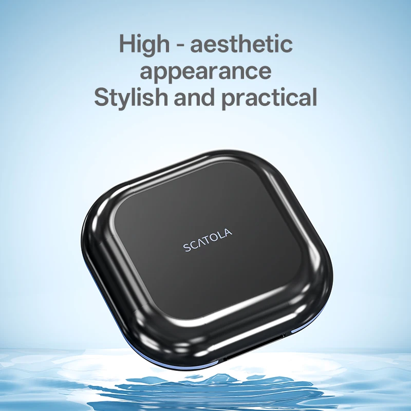 Square Aligner Case – Double-Layer Moisture-Proof & Odor-Resistant, Silicone Seal, Snap-Buckle, Hidden Ventilation, Food-Grade,