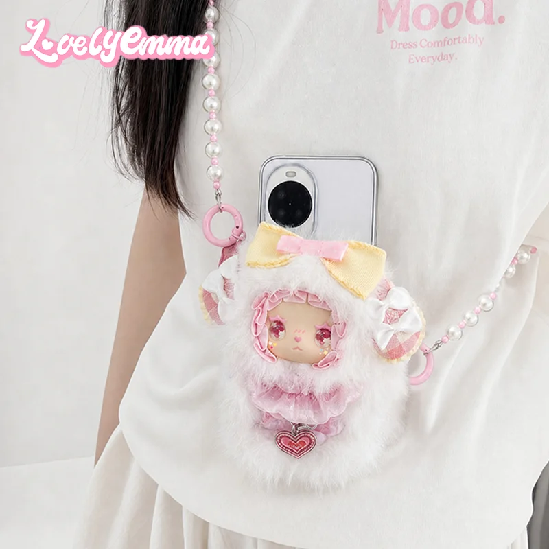 LOVELY EMMA Falling Into Fantasy Realm Series Mobile Phone Back Clip Plush Blind Box Trendy Toy Soft Fluffy Cute Bag Decoration view 3