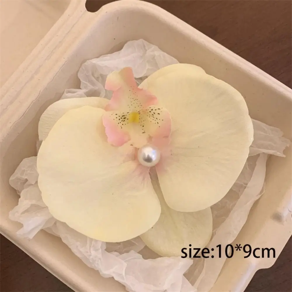 Phalaenopsis Pearl Hair Clip Orchid Butterfly Hair Clip Hair Accessories Hair Styling Tools Bow Flower Hair Clips Duckbill Clip