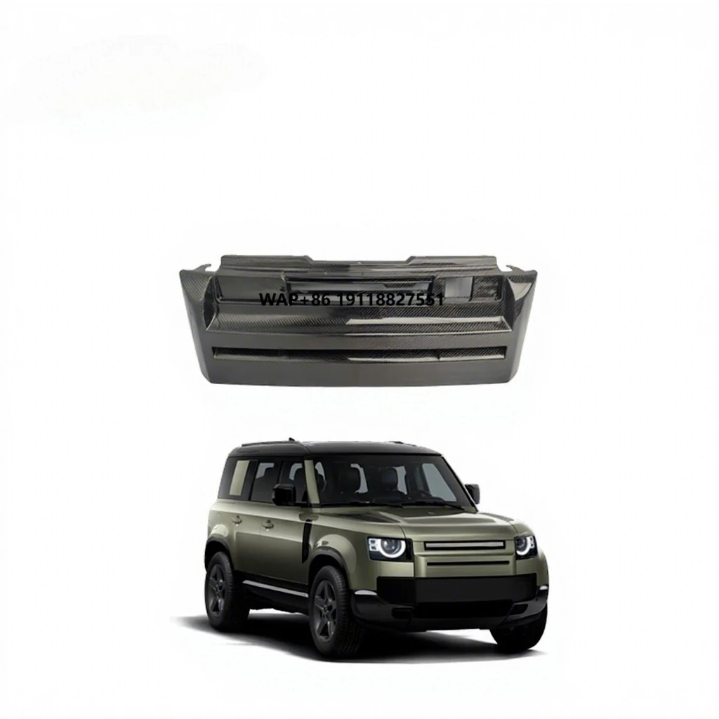 

M Style Factory Wholesale Price Full Carbon Fiber Front Grill for Defender 110 2020+ Carbon Black/Customized 3M