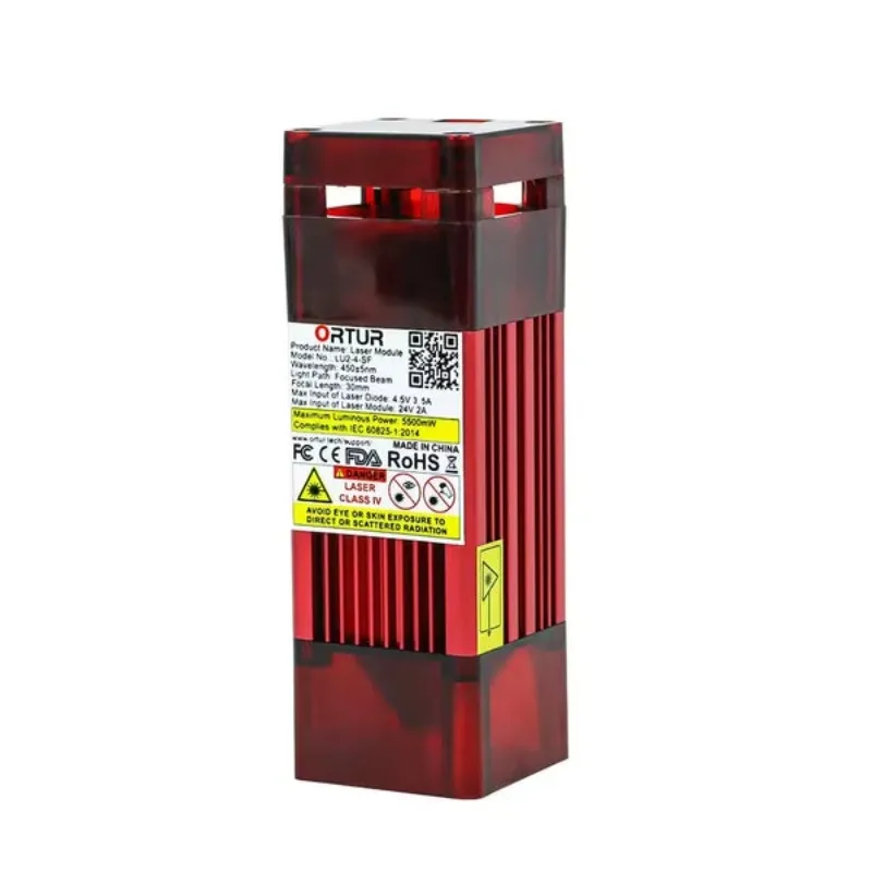 Лазерный блок ORTUR 20 Вт 7 Вт Лазерный модуль Регулируемый фокус ШИМ-режим для настольных гравировальных станков