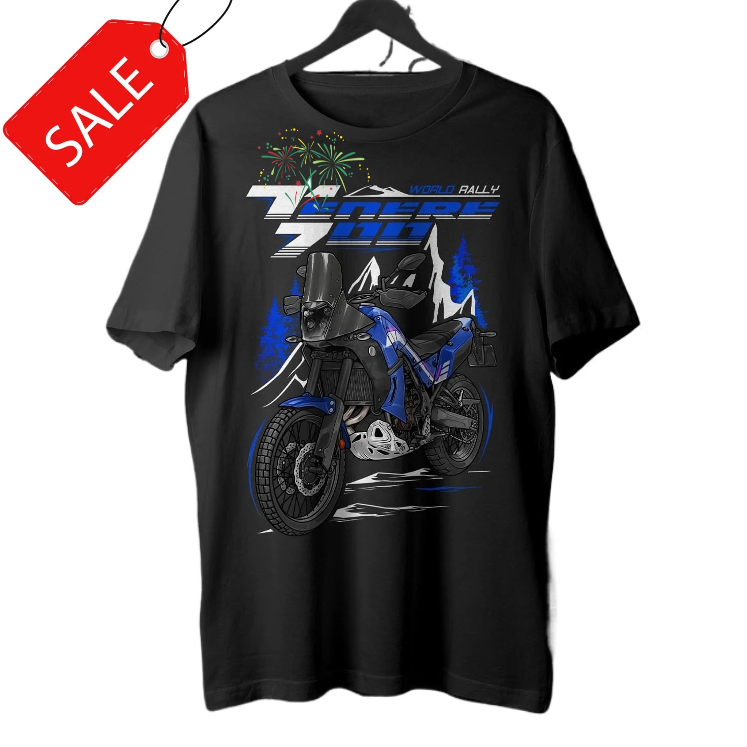 

World Rally 2023 & 2025 Japanese Tenere 700 Motorcycle T-Shirt 100% Cotton O-Neck Short Sleeve Casual Mens T-shirt Streetwear