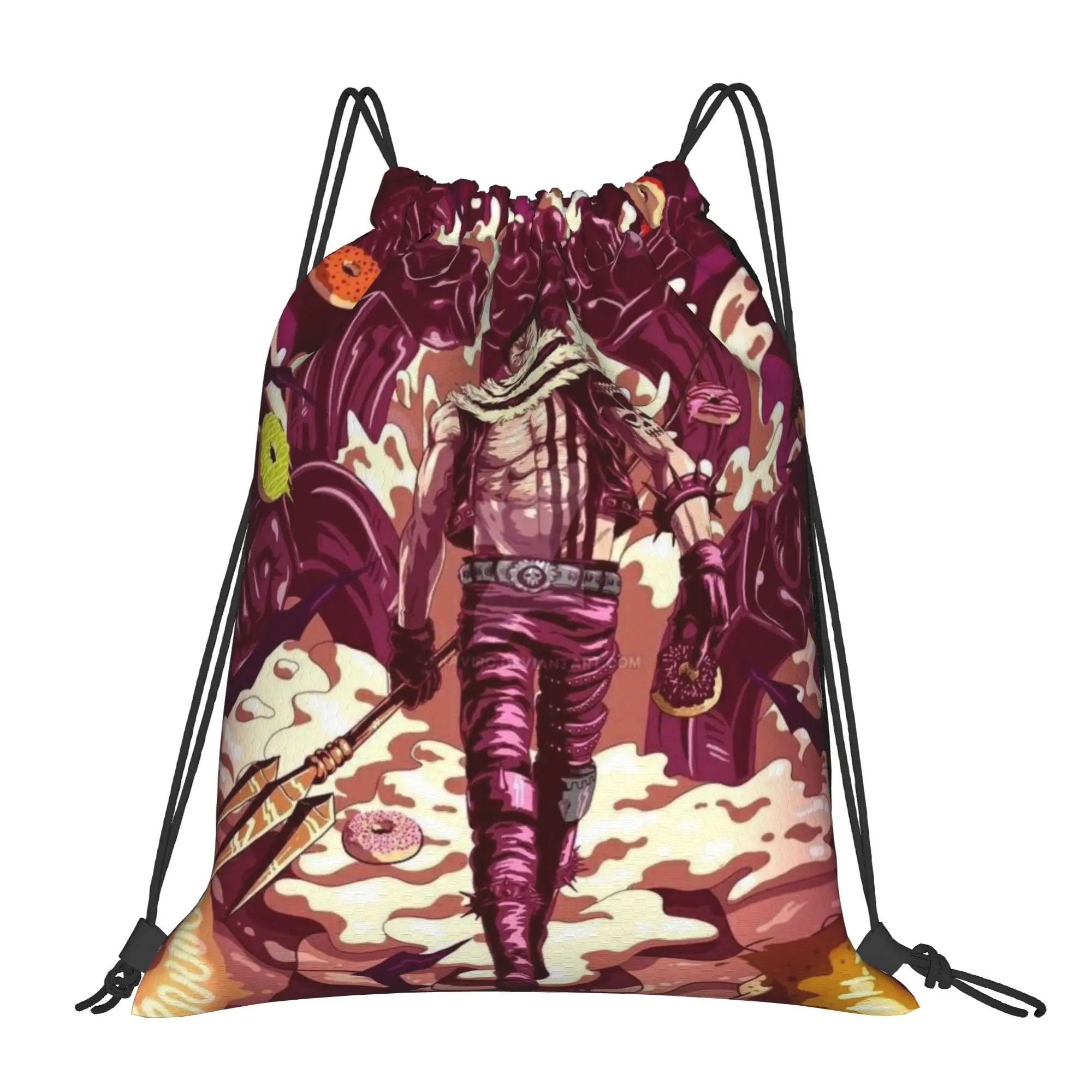 Charlotte Katakuri - Mochilas portátiles de una pieza con cordón para viaje y almacenamiento