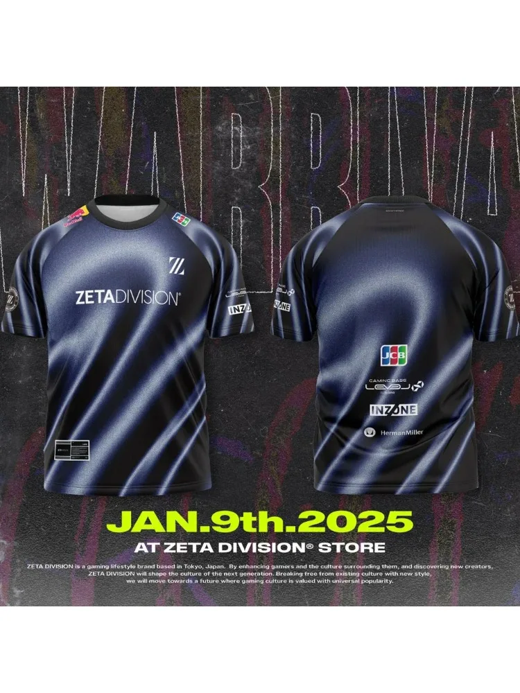 Zeta Division Esports Jersey Identity V camiseta gráfica hombres mujeres verano secado rápido Gamer Wear