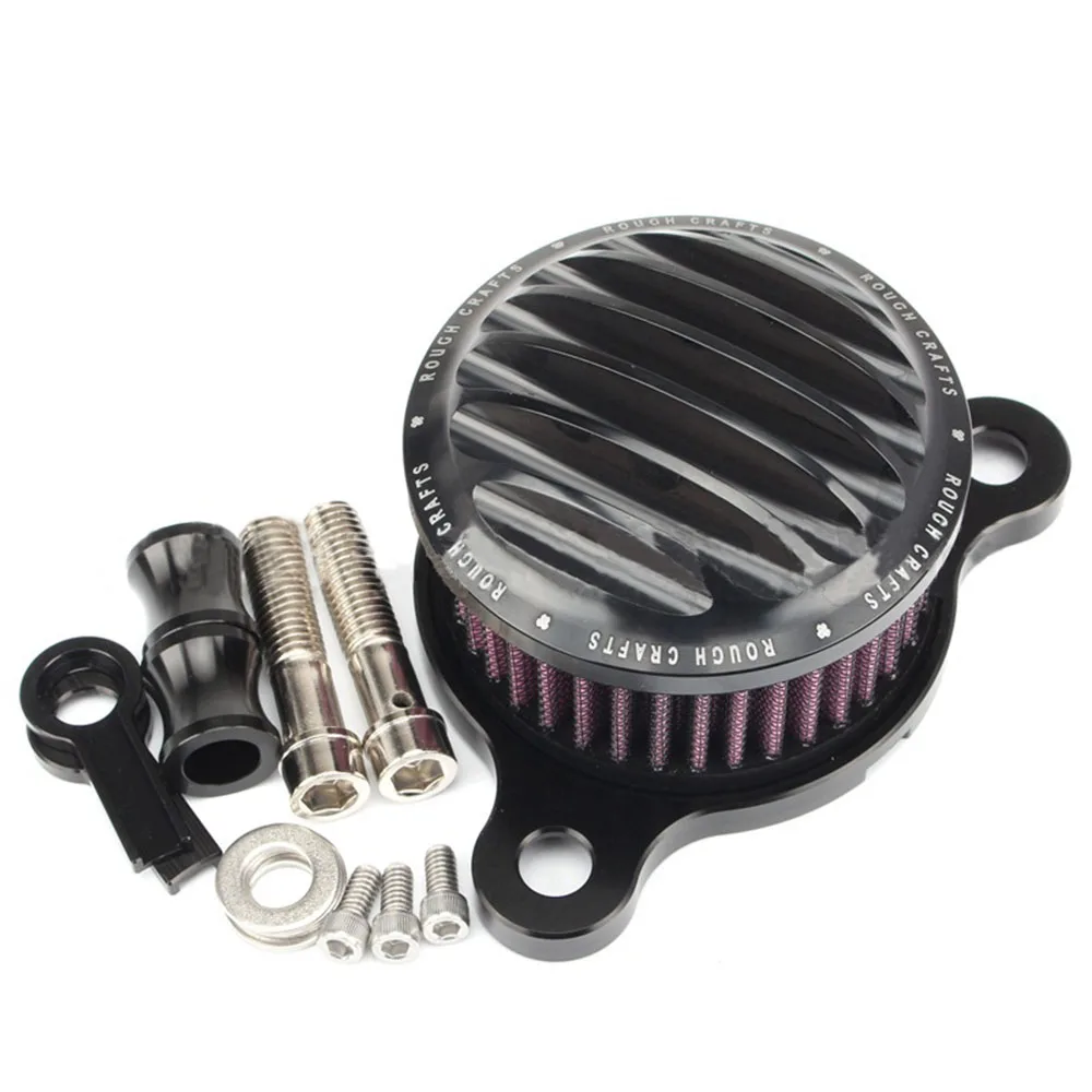 Motorcycle Air Purifier Intake Filter System Kit for Harley Davidson XL883 XL1200 X48 72