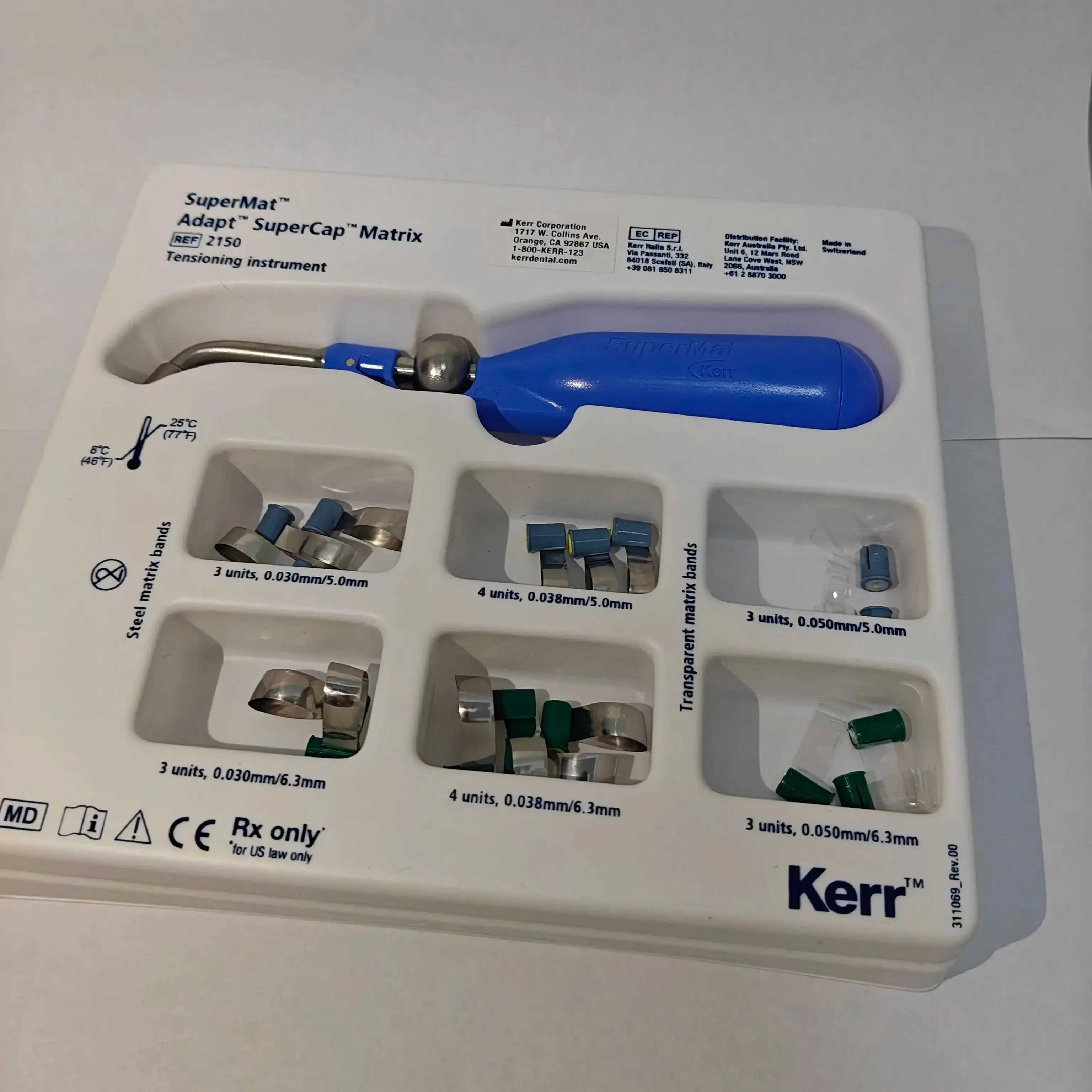 Kerr Supermat Matrices-SuperCap Posterior Dental Formation Sheet Oral Materials Kerr Ring Metal Formation Sheet Refill