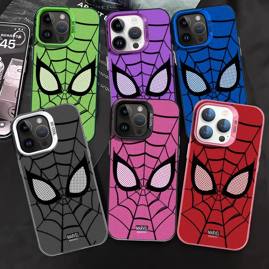 Marvel Sipider Man Logo Case for Xiaomi Poco X3 NFC F4 F3 GT X5 C50 C51 Redmi K60 Ultra 13T Mi 11 Lite 12T Pro Soft Cover