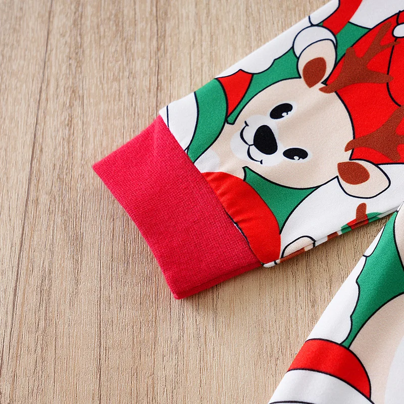 Baby Crawling Clothes Spring And Autumn Long Sleeved Clothes Christmas Style Clothes Comfortable Jumpsuit Holiday Clothing