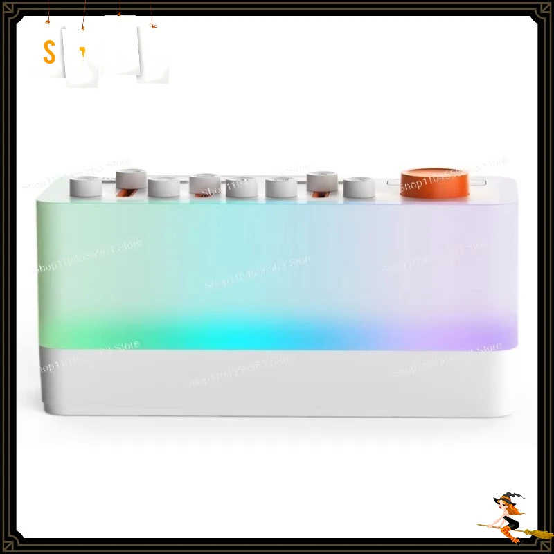 DIY Bluetooth Sleep Speaker RGB Color Changing Night Light Portable Jelly‑Shaped Night Light Speaker for Bedside Use