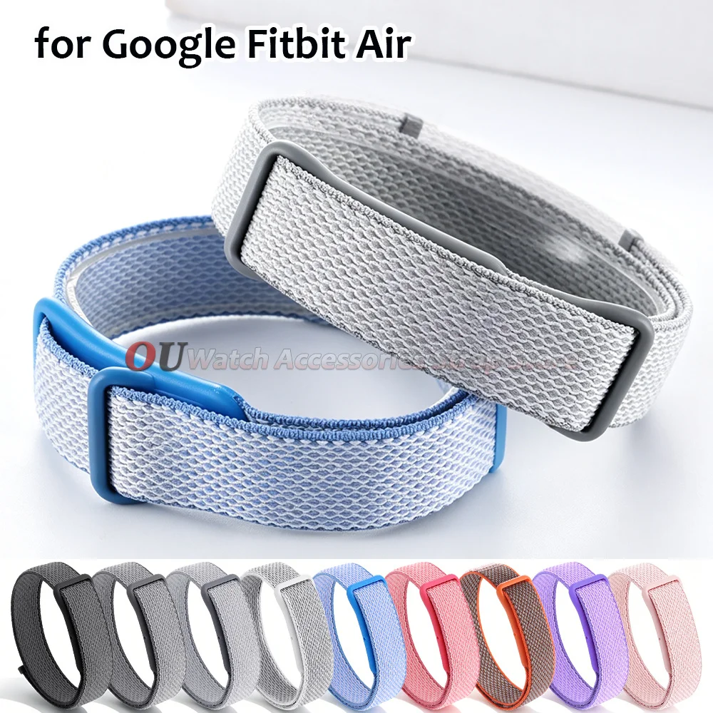Braided Watch Strap for Google Fitbit Air Loop Bracelet for Fitbit Air Fitness Strap Sport Nylon Band Black Orange Men Wristband