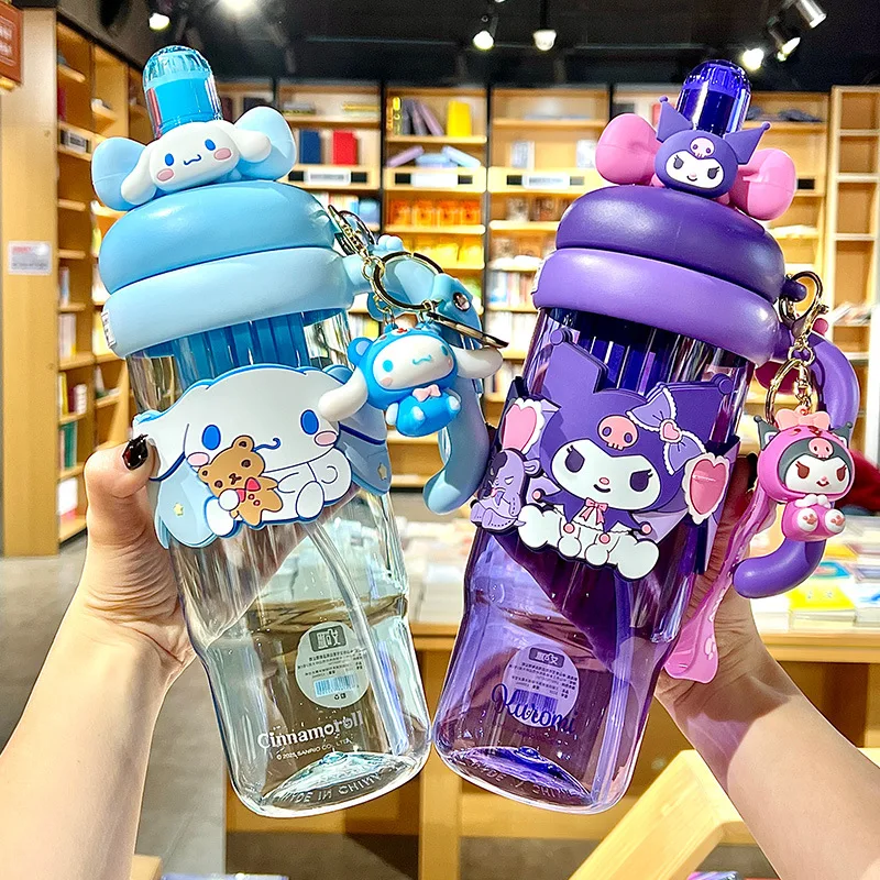 

Sanrio Kuromi Jumbo Plastic Cup - Large Capacity Portable Straw Cup, Chic Summer Water Bottle for Girls