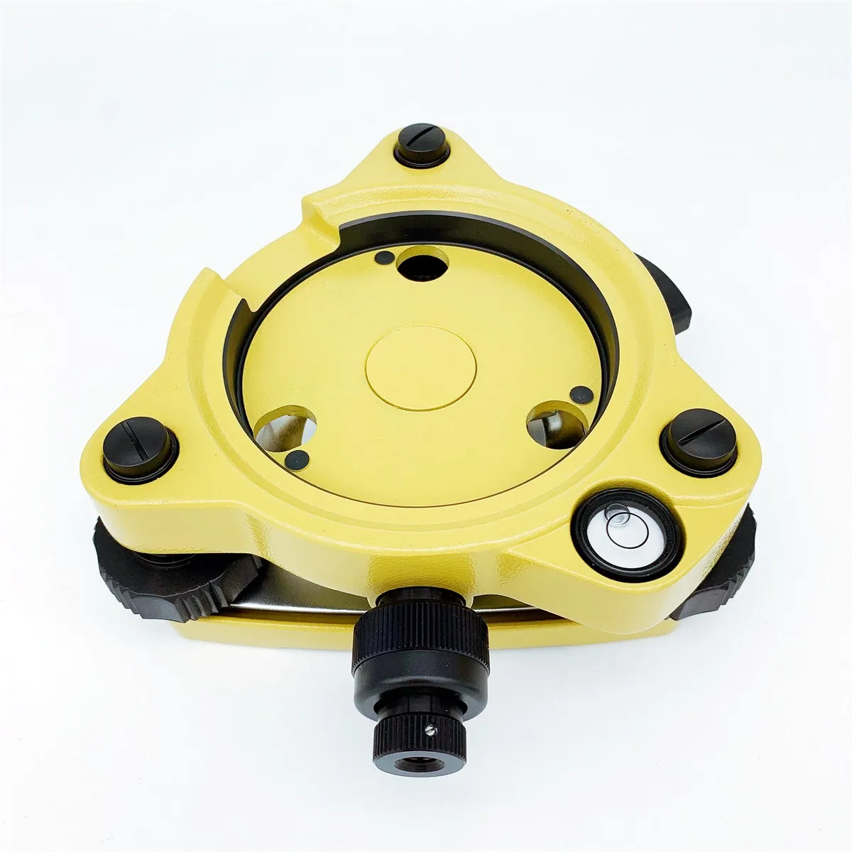 Yellow Tribrach With Optical Plummet & GPS Tribrach Adapter Carrier With 5/8\