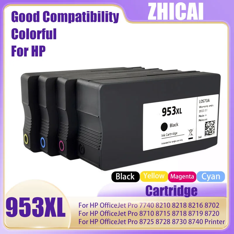 Compatible for hp953 953XL 953 Ink Cartridge For HP 7740 7720 7730 8210 8218 8710 8715 8718 8719 8720 8725 8728 8730 Printer