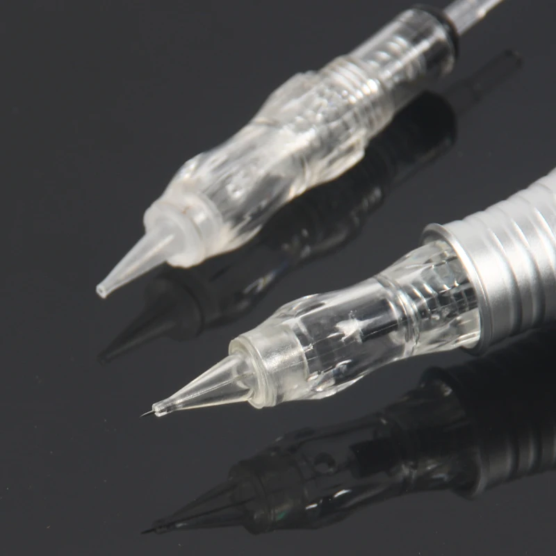 50 قطعة تجميل دائم الوشم الإبر الثورة برغي خراطيش إبرة لآلة الوشم الدوارة اللؤلؤة السوداء P300 SMP #5