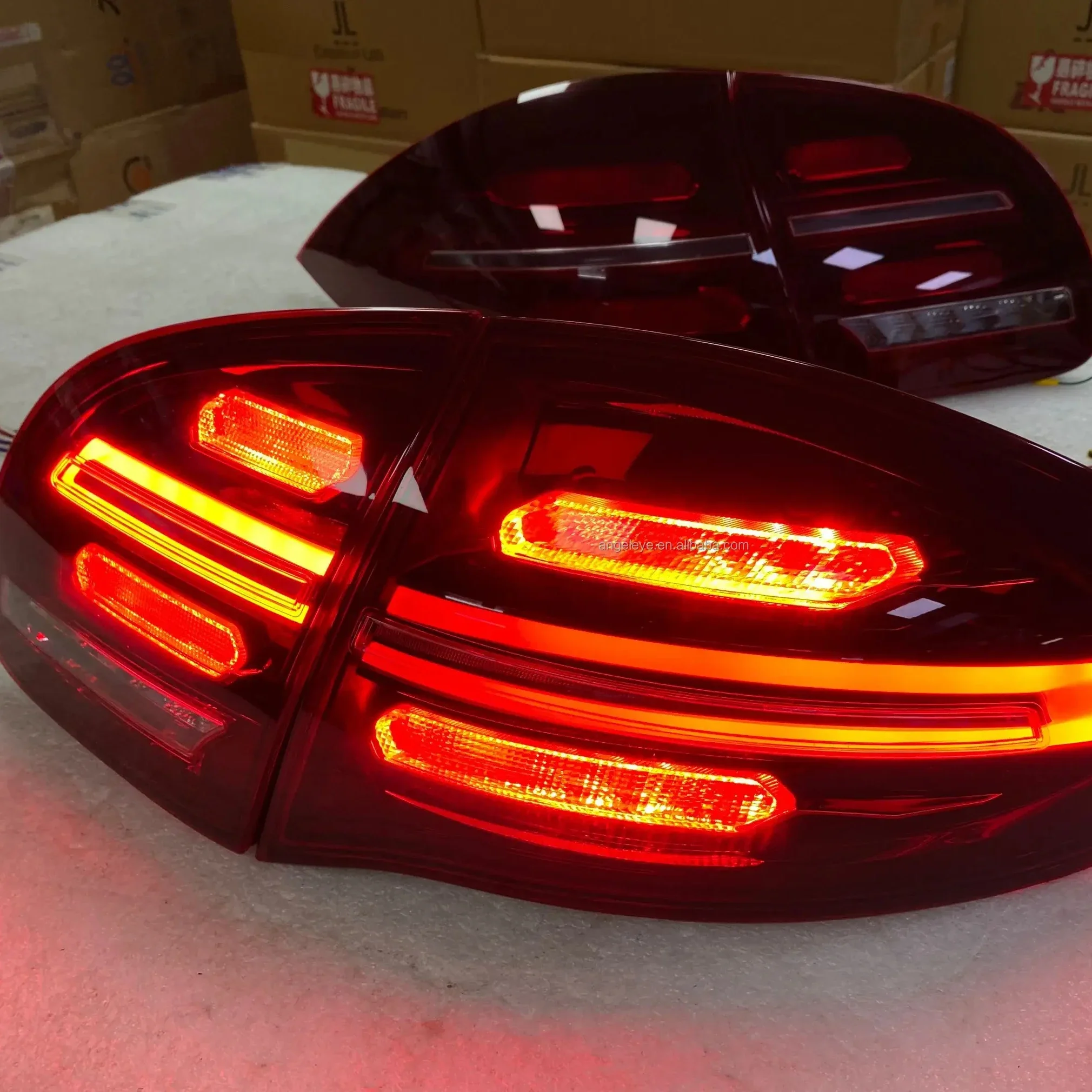 For Porsche LED Rear Light Tail Lamp Dark Red Color 2011-2014 CN Red