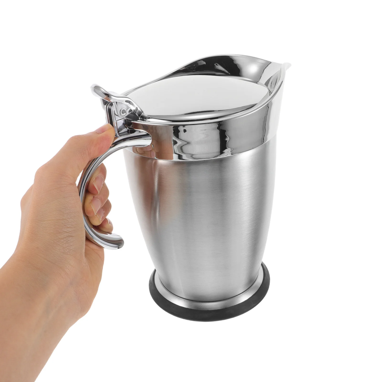 

750Ml Insulated Gravy Boat Stainless Steel Sauce Jug Double Wall Thermal Retention Hinged Lid for Thanksgiving Cream Sauces