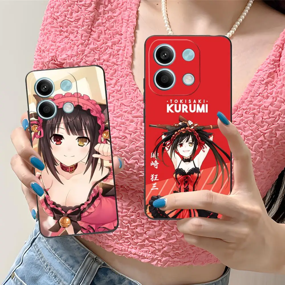 

Чехол для телефона Date a Live Kurumi Tokisaki для Xiaomi Redmi Note 14 13 12 11 A5 3 2 1 Pro Plus 4G 5G с цветной печатью, защитный