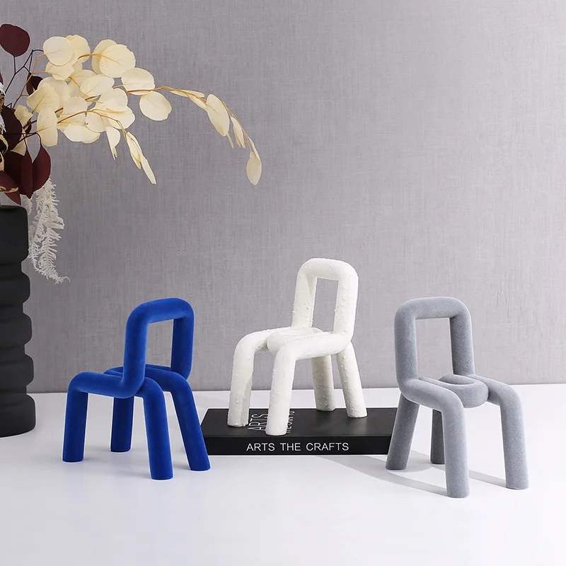Creative Fiberglass Vanity Chair Modern Dining Furniture Designer Stool for Bedroom and Restaurant view 4