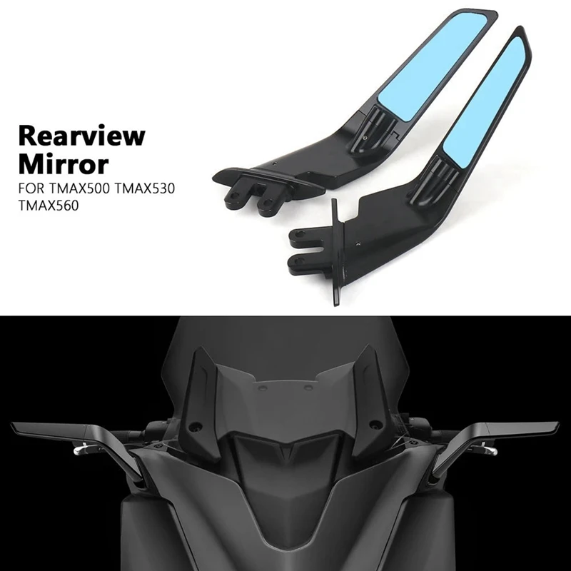 Motorcycle Mirrors Winglets Mirror Kit Rotatable For YAMAHA T-MAX 560 2020 2021 TMAX 500 2004-2012 T-MAX530 2012-2019