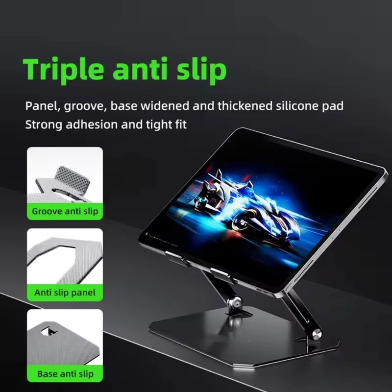 Adjustable Tablet Stand for Long Hours Use in Bedroom or Office Lightweighted 601F