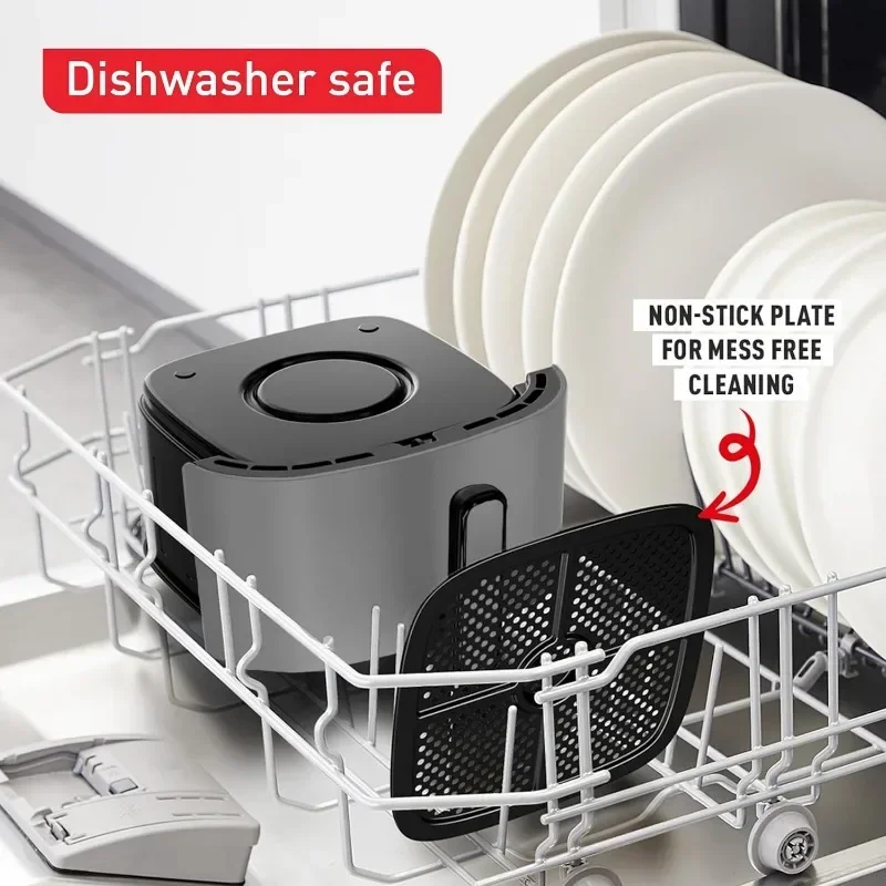 مقلاة هوائية مع سلة ، برامج طهي أوتوماتيكية متعددة ، شاشة رقمية تعمل باللمس ، خبز صحي متموج