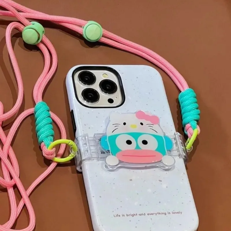 

Hangyodon Back Clip Diagonal Cross Rope Cute Cartoon Adjustable Long Short Rope Fashion Delicate Personality Anti-lost Lanyard