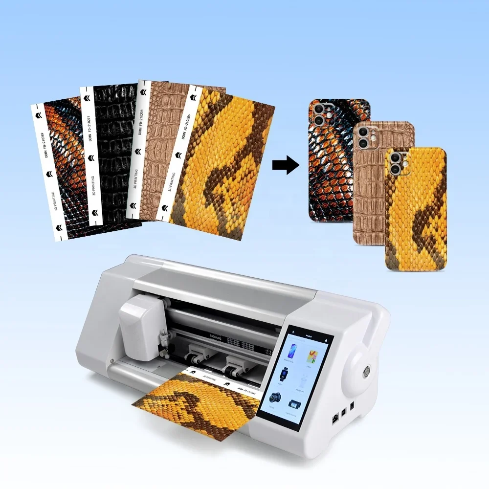 Customized Fully Automatic Mobile Phone  TPU Hydrogel Film Skin Sticker Cut Plotter Machine