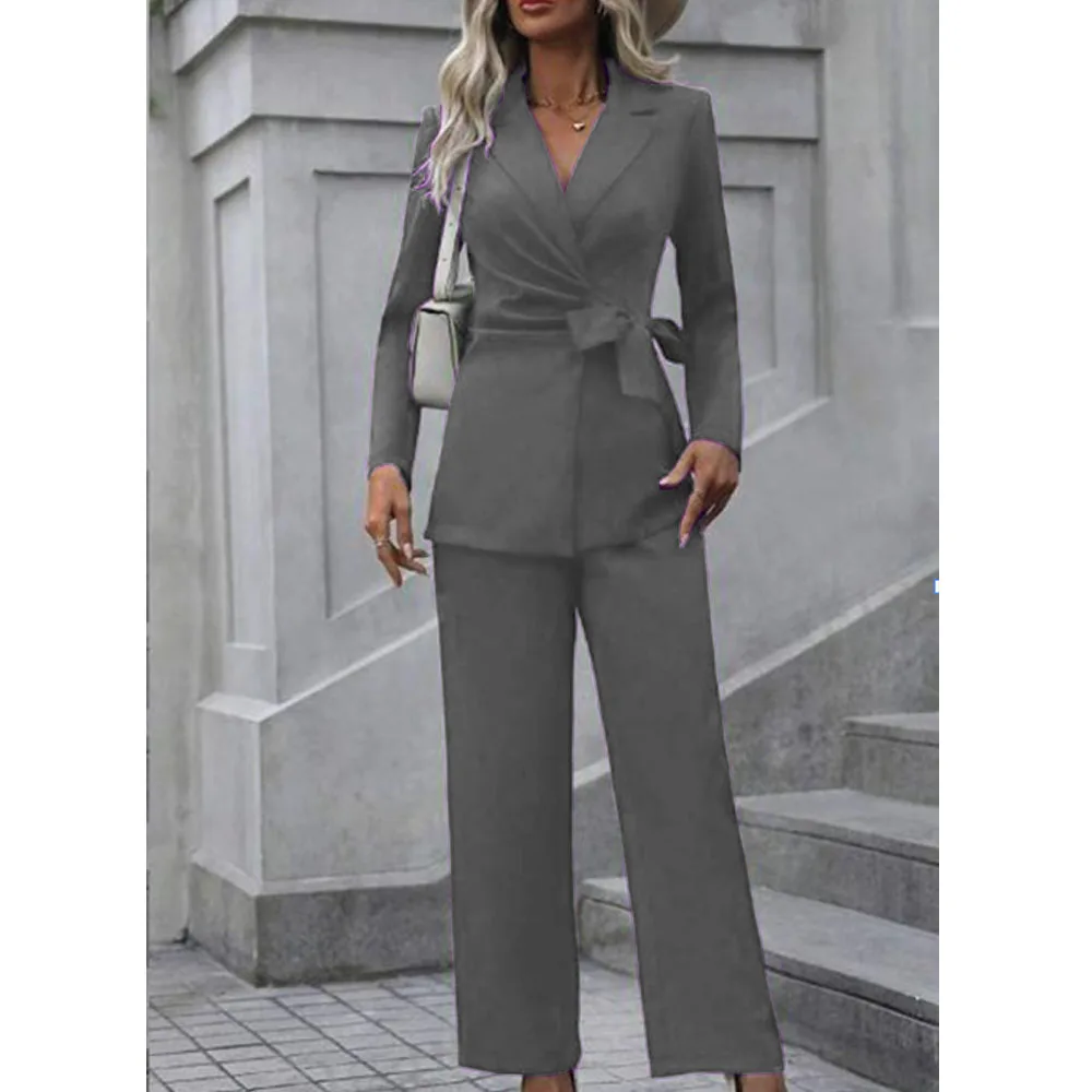 Nuovo stile donna due pezzi abiti Fashion Design elegante pantaloni abiti donna estate moda 2024 abbigliamento estivo donna vestito da donna