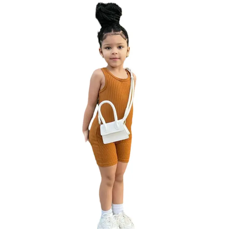 Girl Jumpsuits Summer Clothes 2023 Toddler Sleeveless Romper For Children\'s Girl Casual Clothing Baby Girls Overalls Playsuits