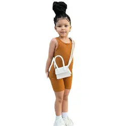 Girl Jumpsuits Summer Clothes 2023 Toddler  Sleeveless Romper For Children's Girl Casual Clothing Baby Girls Overalls Playsuits