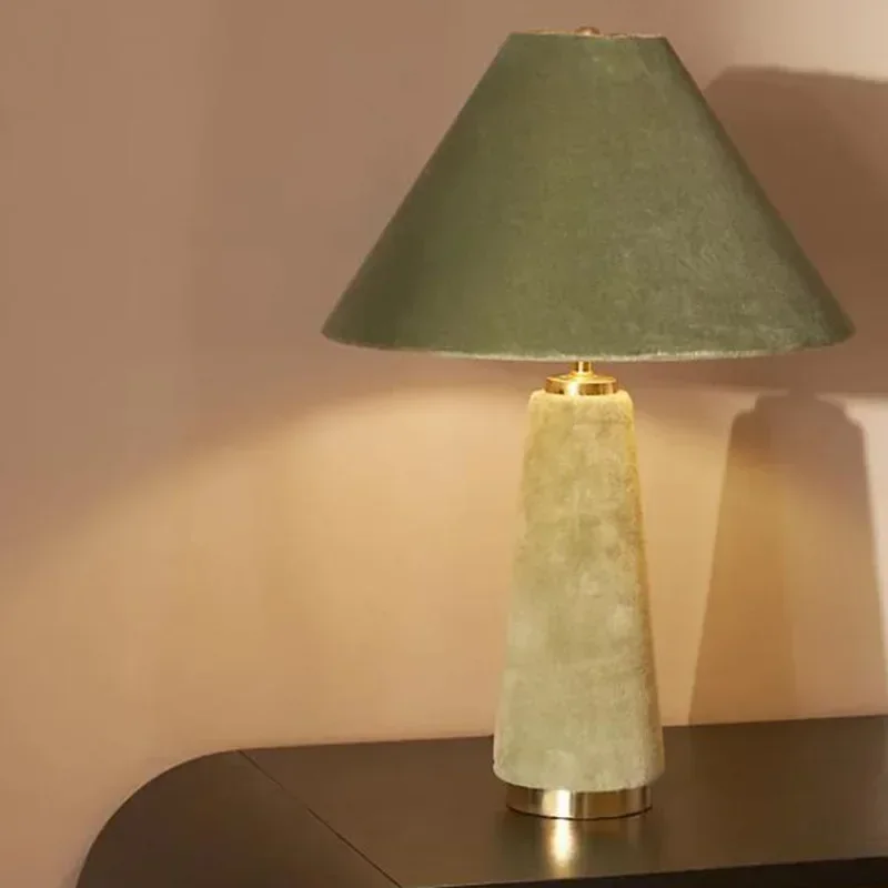 Atmosphere Cotton Velvet Fabric Art Decorative Floor Lamp LED E27 Modern Light Fixtures Villa Living Room Bedroom Study Bedside