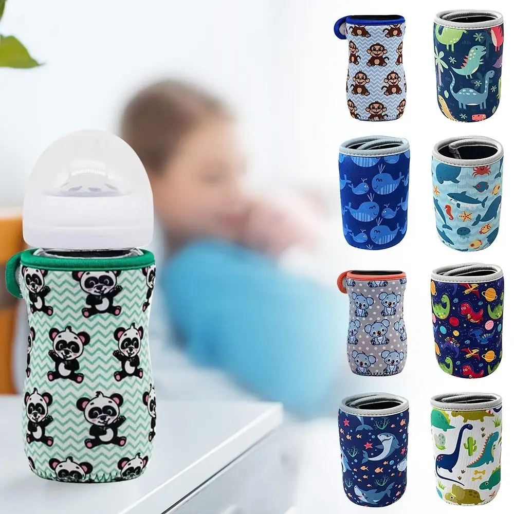 Cartoon Storage Cover Feeding Bottle Bag Insulation Milk Bottle Sleeve Baby Milk Bottle Warmer Milk Bottle Cover Cup Cover