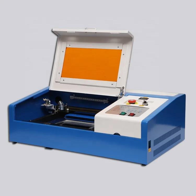 SIHAO-3020 Laser Engraving Machine 40W CO2 Laser Cutting Machine with Exhaust Fan USB Port