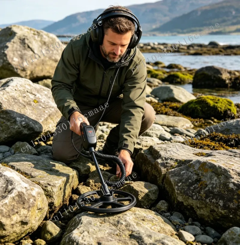 UR30 Detector Replacement Headphone, Noise‑Isolating Over‑Ear Headset 6.35mm Jack for 4500 5000 GFX7000 Gold Detecting Tool