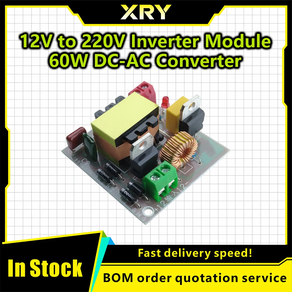12V To 220V Step UP Power Module 120W DC-AC Boost Inverter Module Dual Channel Inverse Converter Booster Module Power Regulator