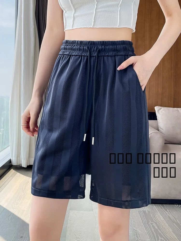 

Ice Silk Me Casual Lightweight Summer orts for plus Size Women Qui Dry Sports Five-Quarter Length Trousers