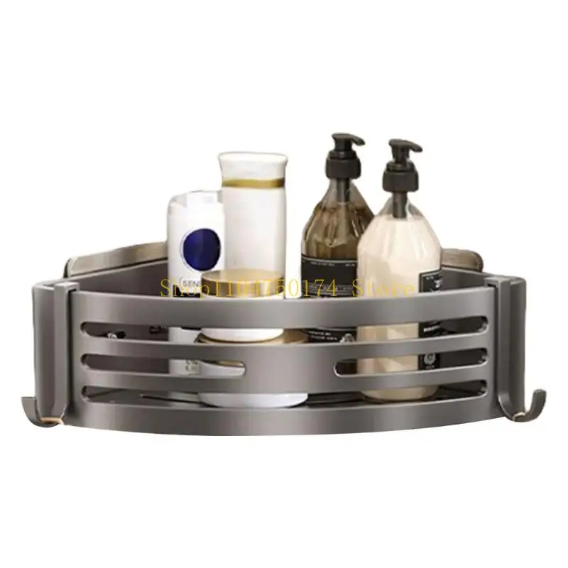 Shower Corner Shelf Storage Tray with Suction Cups Wall Mounted Shower Organizers Removable Toilet Corner Wall Shelf Top Sale