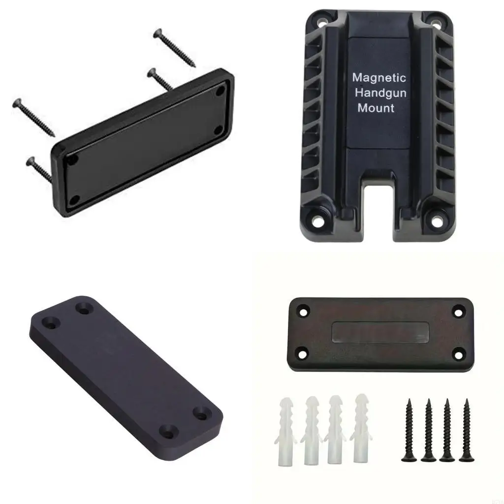 Upgrades Pistols Holder Scratch Resistant Rubber Coated Concealed Weapons Mount for Vehicle Truck Car Wall Desk D7YA