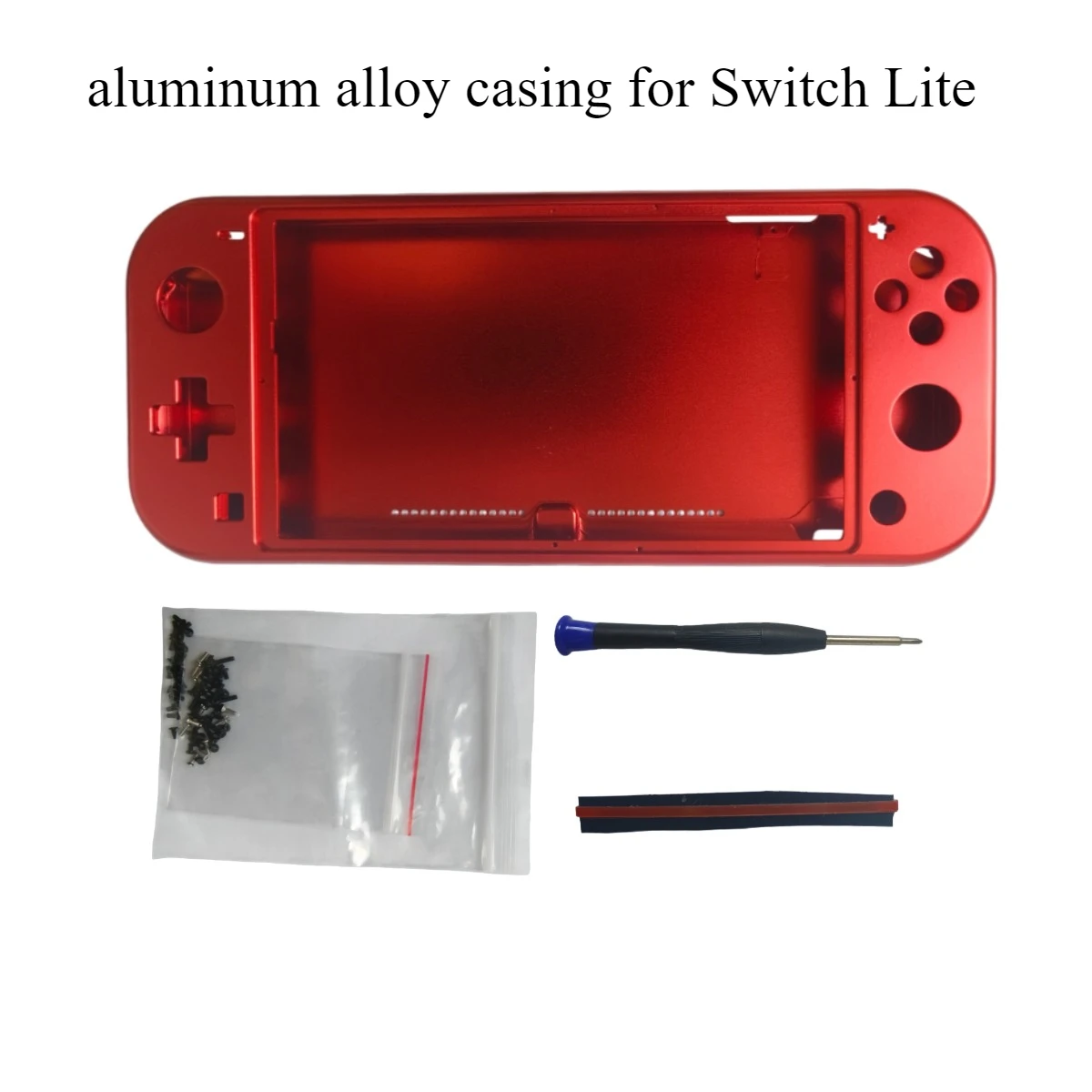 For Switch Lite Shell Case Aluminum Alloy Housing，Metal Replacement Back Plate Housing Shell Cover for NS Lite Heat Dissipation