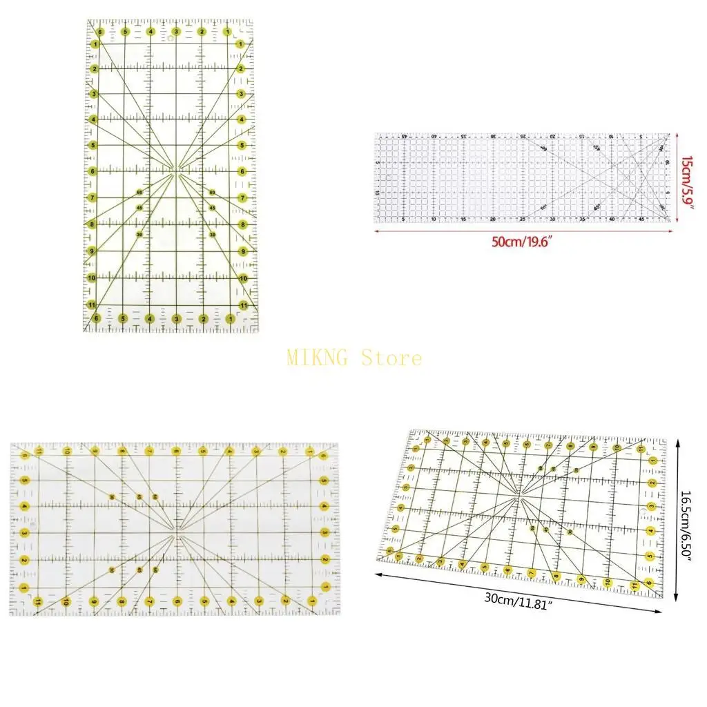 خليط اللحف حاكم الخياطة قالب النسيج قطع حصيرة DIY بها بنفسك صياغة أفضل بيع #1