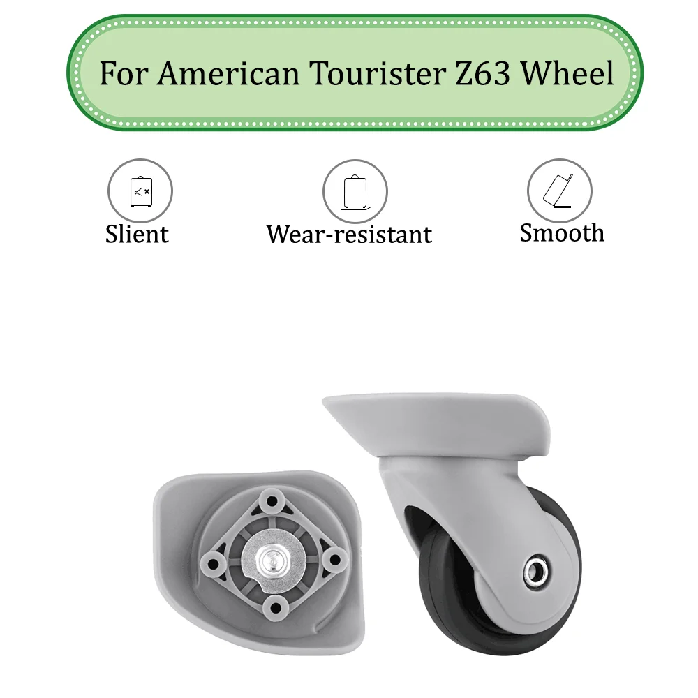 

For American Tourister Z63 Universal Grey Wheel Replacement Suitcase Silent Smooth Shock Absorbing Durable Accessories Wheels