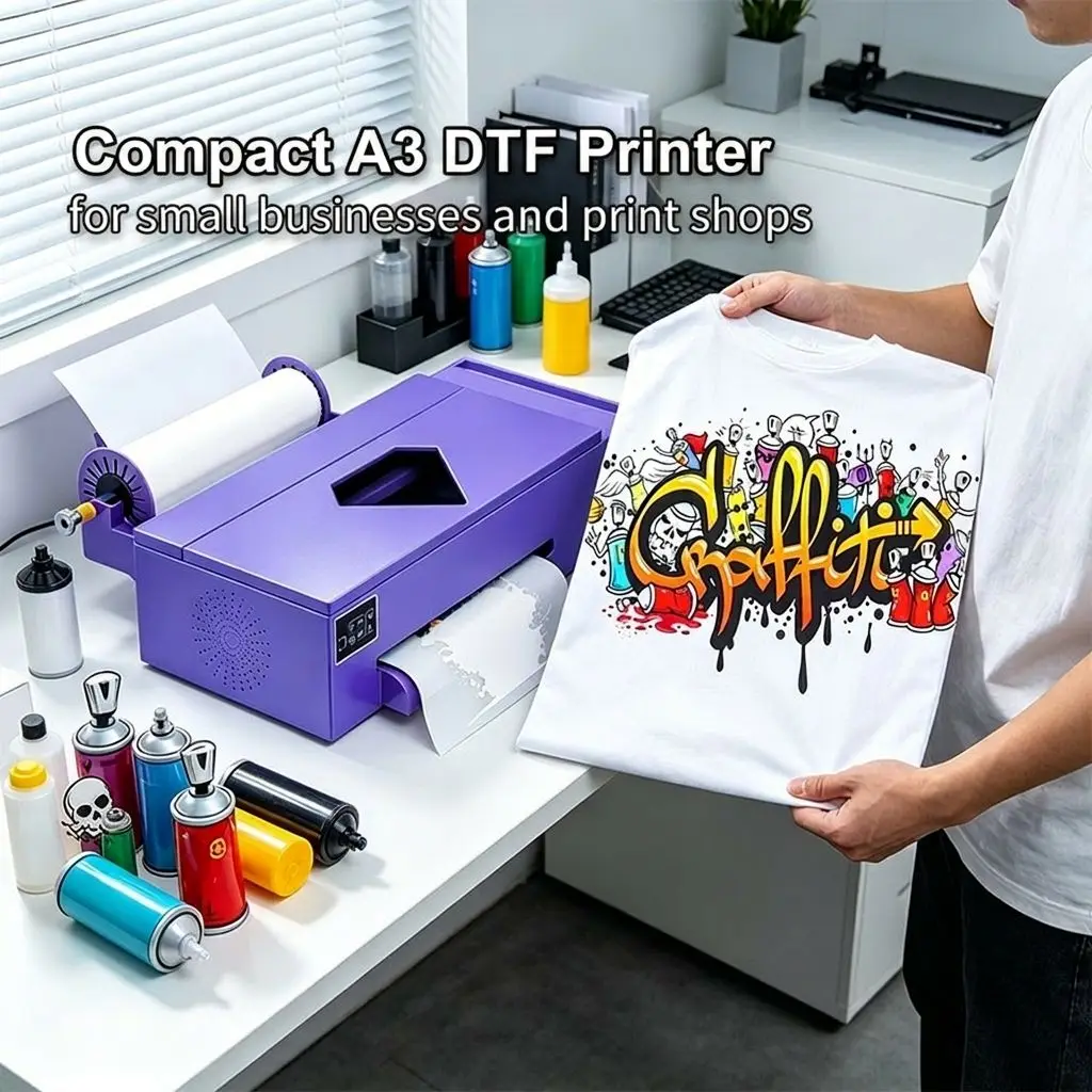 Easy Operation A3 DTF Printer 33cm Direct to Film T-shirt Printing Machine for Small Businesses Boutique Print Shops