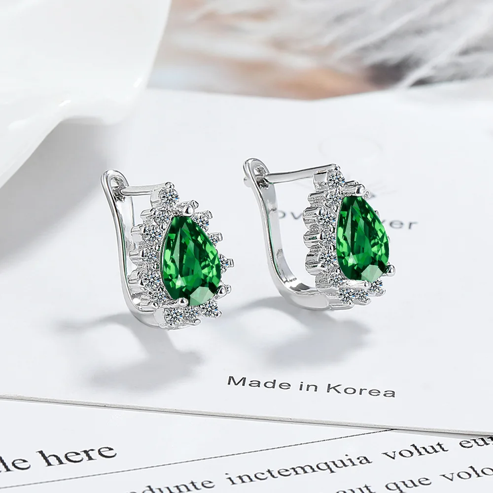 

simple 925 Sterling Silver Heart Earrings For Women Wedding Engagement Fine Fashion Jewelry Accessories Party Gift Wholesale