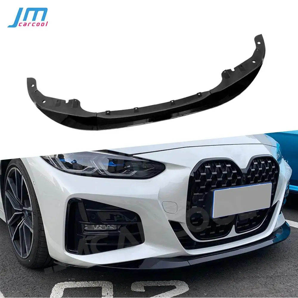 

Front Bumper Lip Spoiler Splitters For BMW 4 Series G22 G23 M Sport 2020+ 3Pcs Bumper Chin Carbon Fiber Car Accessories 2 Styles