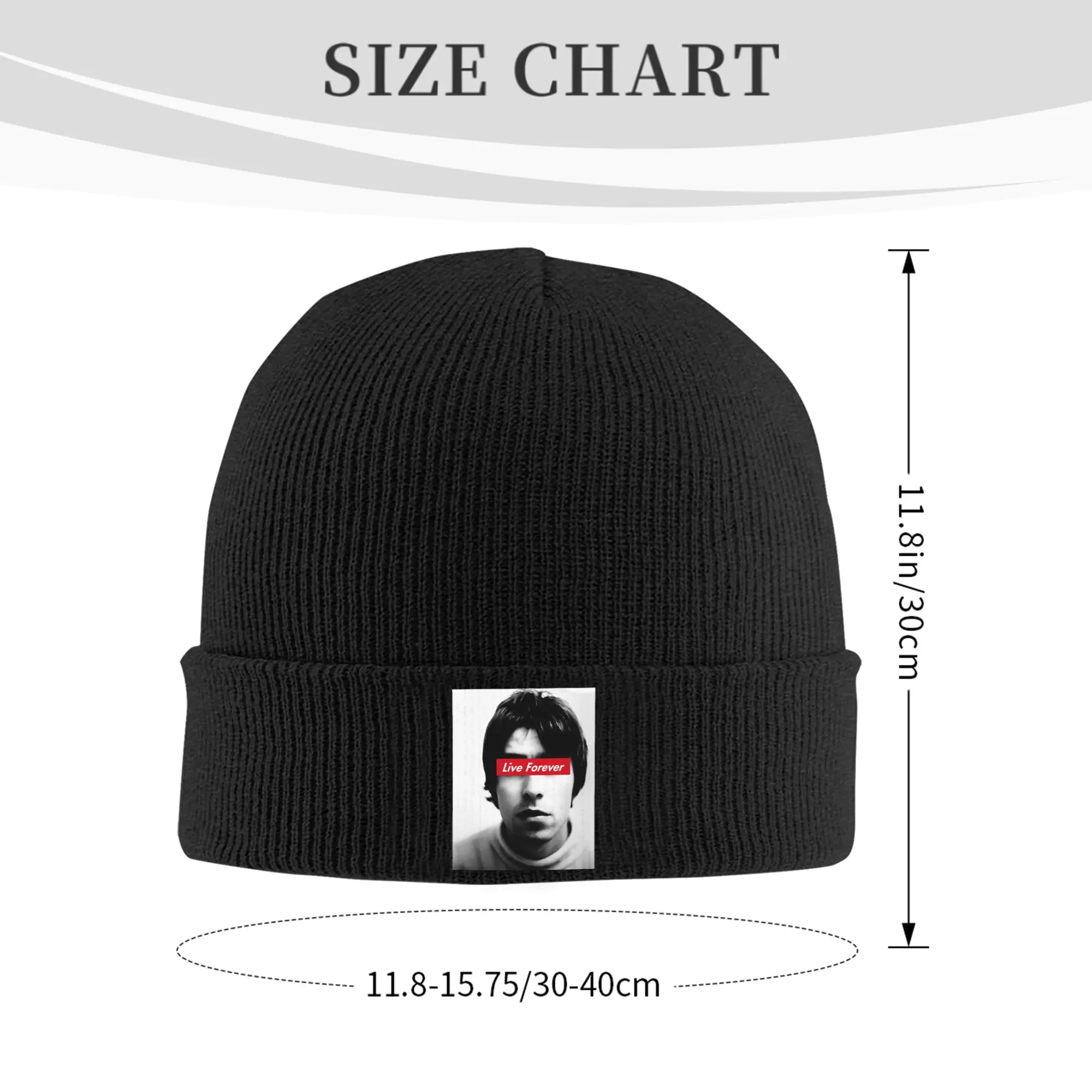 O-Oasis Live Forever Knitted Hat Beanies Winter Hat Warm Unisex  Casual  Cap for Men Women Gifts,