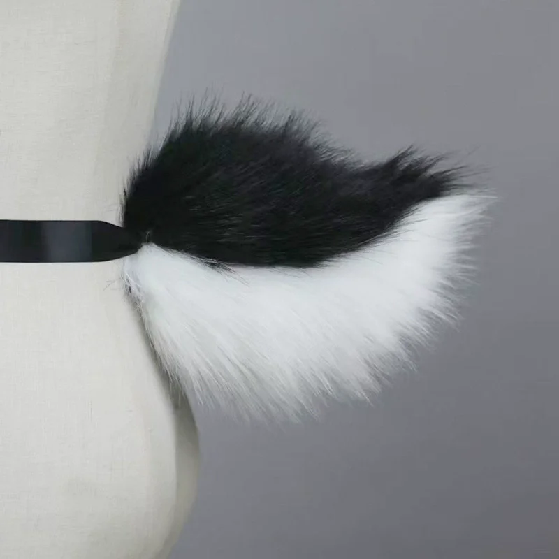 8 Colors Kawaii Rabbit Tail Plush Fursuit Anime Cute Fur Tails Cosplay Costume Props Lolita JK Girl Night Party Role Play Tail