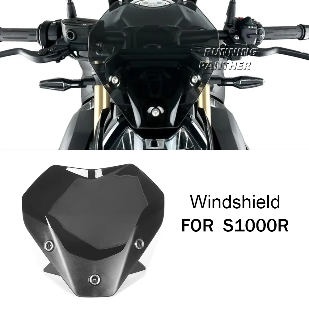 

NEW Motorcycle Spoiler Windscreen Windshield Wind Deflector Screen Shield Spoiler FOR BMW S1000R S 1000 R S 1000R 2021 2022 2023