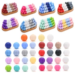 40Pcs 15Mm Silicone Lantern Beads Multi-Coloured Matching Multi-Color Loose Beads for Phone Chain Bracelet Making Diy Material